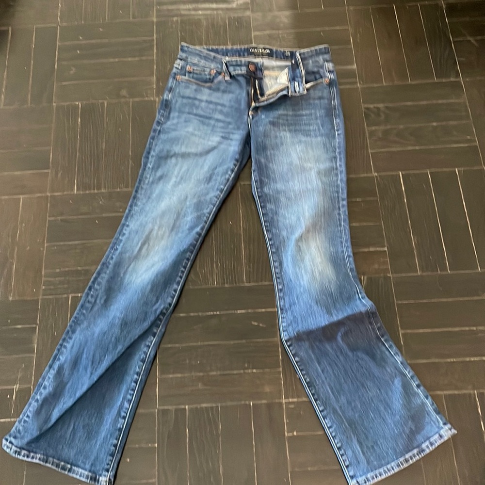 Lucky Brand boot cut jeans.